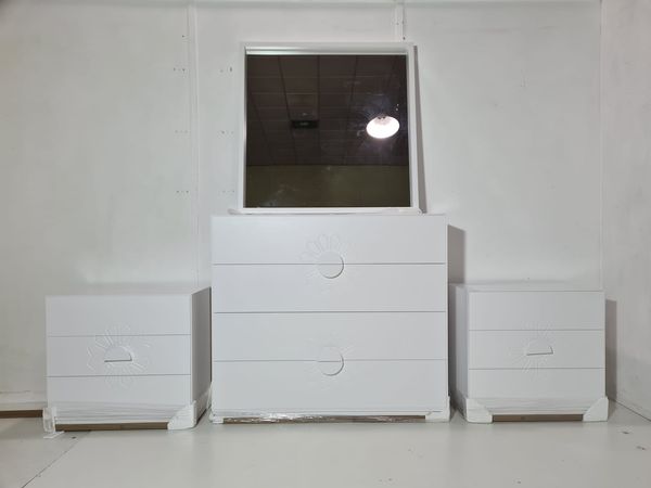 COMODA 4C MOD:KLASSIC (120X40X105) (BLANCO) *SALDOS FRANCO FURNITURE*