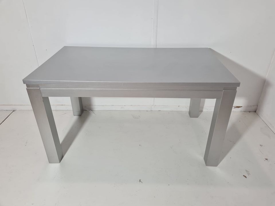 MESA COMEDOR 140X80 (PLATA)