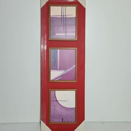 CUADRO / MARCO VERTICAL (145X48) (ROJO)