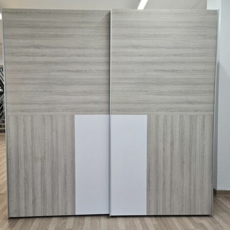 ARMARIO 2P CORREDERA (243X60X241) (CAMBRIA-BLANCO)