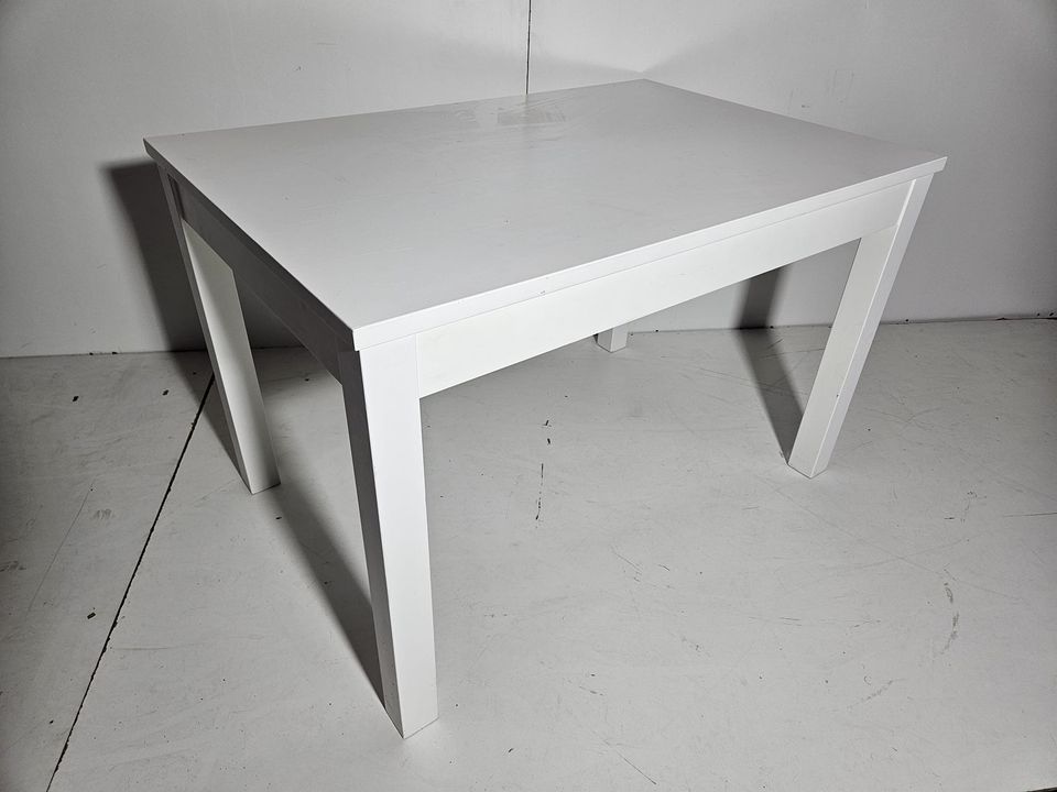 MESA COMEDOR (120X80) (EXT 180CM) (BLANCA)