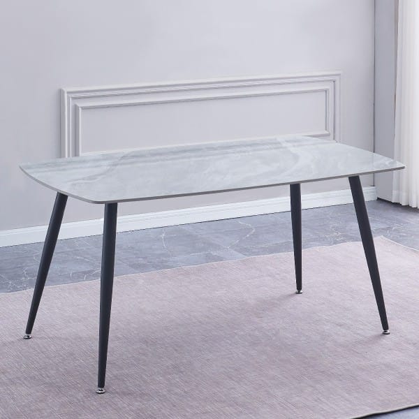 MESA COMEDOR MOD: SANDER (140X80) (76 ALTO) (CERAMICA IMIT. MARMOL) *NUEVO*