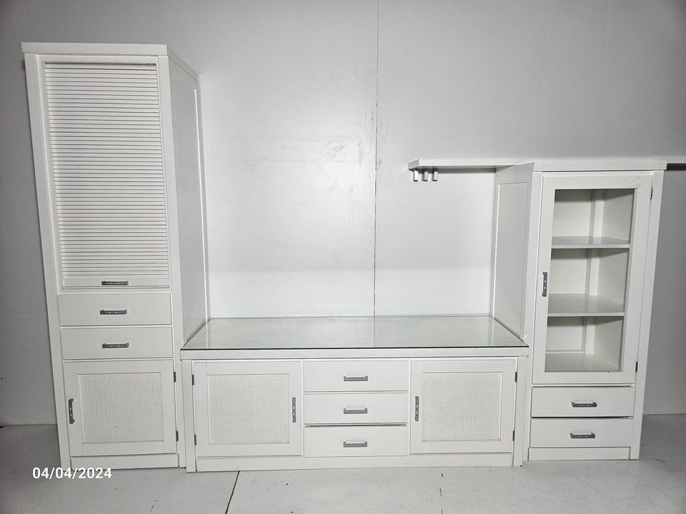 MODULAR SALON 3 PIEZAS (260X44X180) (BLANCO)