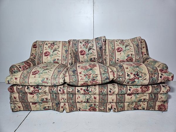 SOFA 3 PLAZA  (190CM) (ESTAMPADO FLORES)