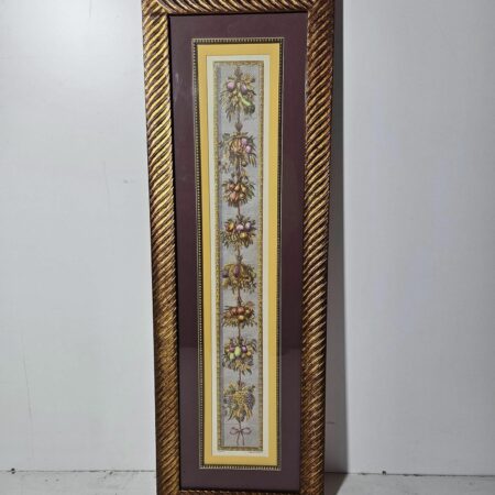 CUADRO / MARCO RECT (35X105) (DORADO Y GRANATE)