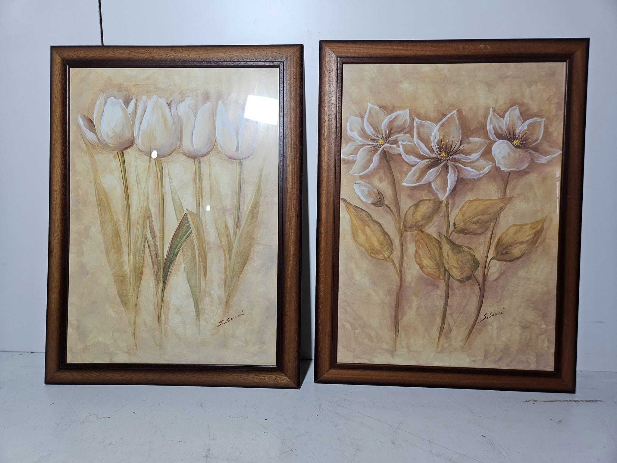 X2 CUADROS / MARCOS (80X60) (FLORES)