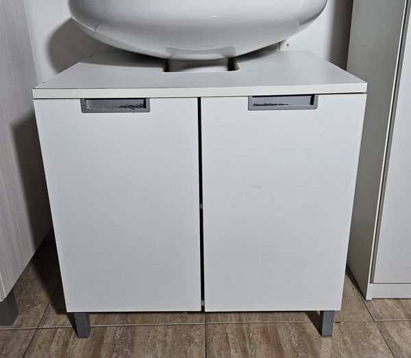 MUEBLE BAÑO/ CUBRE LAVABO 2P (65X48X70) (BLANCO)