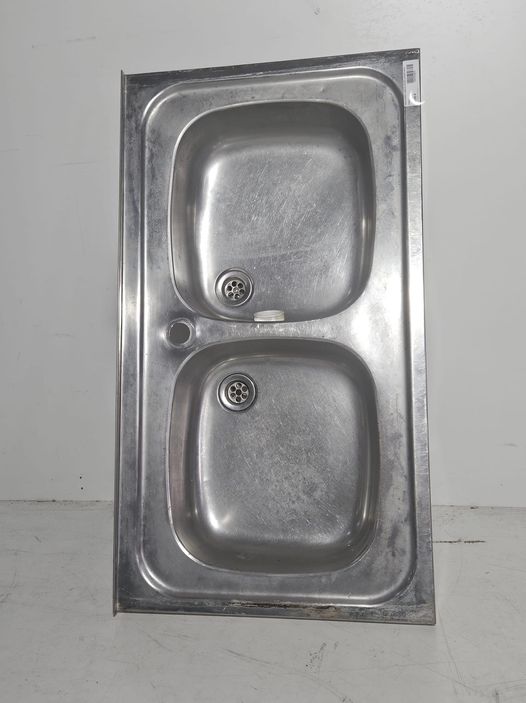 FREGADERO 2 SENOS (90X50) (ACERO INOX)