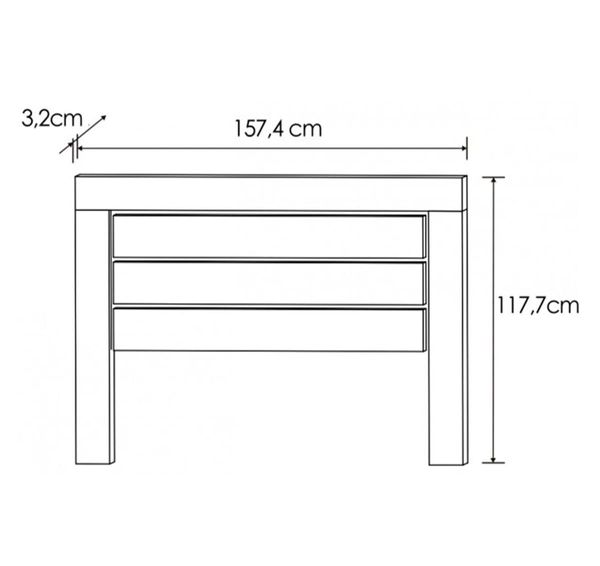 CABECERO 160CM MOD:RONCAL(TR-CÑB)*NUEVO*