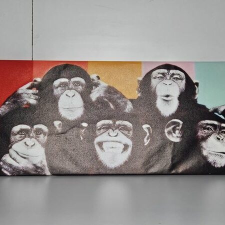 CUADRO LIENZO (120X50) CINCO MONOS