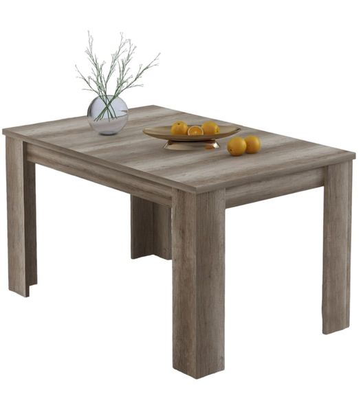 MESA COMEDOR EXTENSIBLE (138X88X76) MOD:CORFU (CAÑON) *NUEVO*