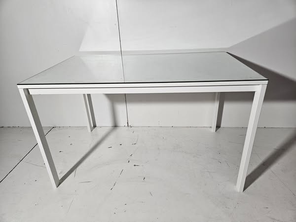 MESA COMEDOR (125X75)  MOD: MELLTORP IKEA (BLANCA) (MOBILIARIO BAR)