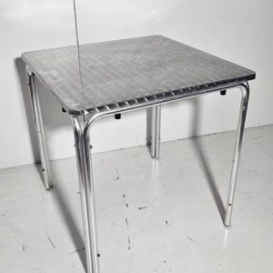 MESA TERRAZA (70X70) (74CM ALTO) (ALUMINIO INOX) (HOSTELERIA)