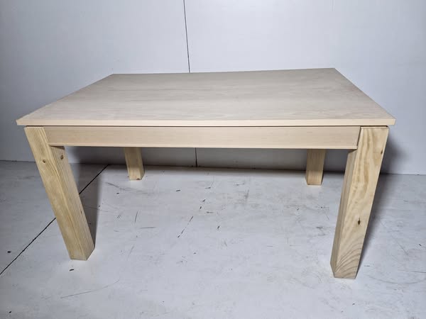 MESA COMEDOR (140X90 EXT +50CM) (77CM ALTO) (CRUDO)