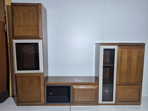 MODULAR SALON (3 PIEZAS) (255CM) (NOGAL/PLATA)