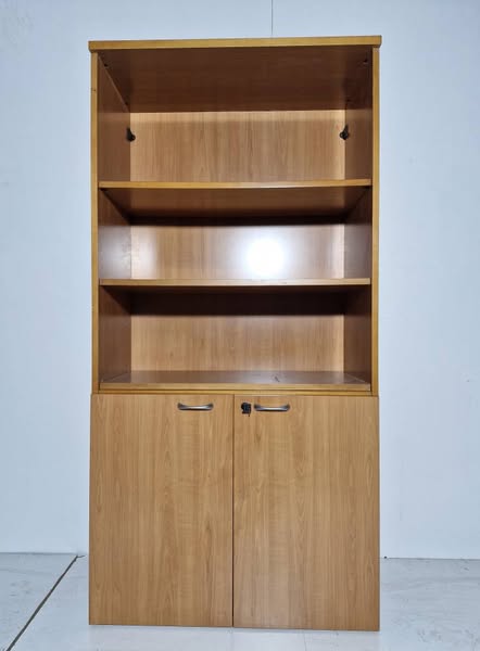 LIBRERO DE OFICINA 2P (87X42X178) (CEREZO)
