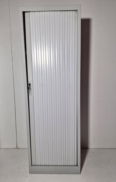 ARMARIO OFICINA 1P PERSIANA (60X45X180) (METALICO GRIS)
