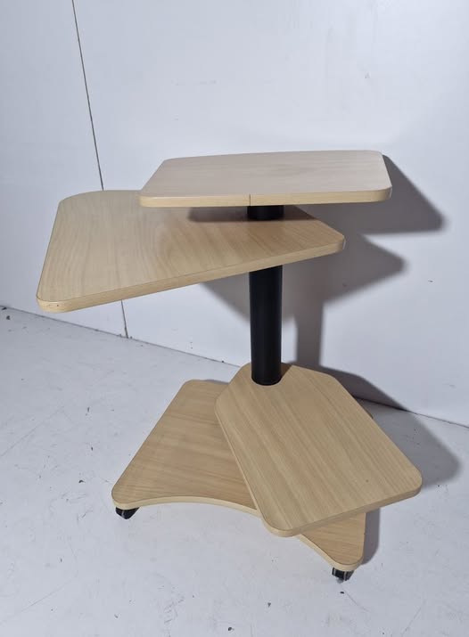 MESA AUXILIAR PARA ORDENADOR (80X70X78) (HAYA-NEGRA)