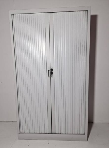ARMARIO OFICINA 2P PERSIANA (102X45X180) (METALICO GRIS)