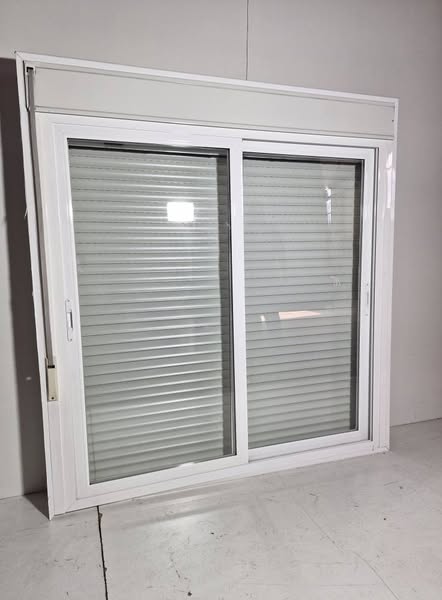 VENTANA ALUMINIO + PERCIANA + MOSQUITERA (2P CORREDERA)(170X180) (BLANCO)