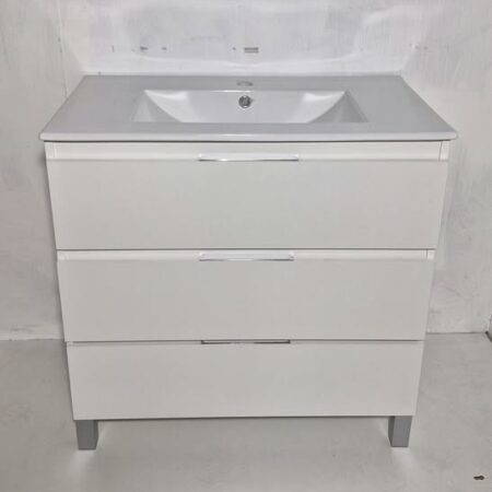 MUEBLE BAÑO + LAVABO (80X47X80) (COLOR: BLANCO)