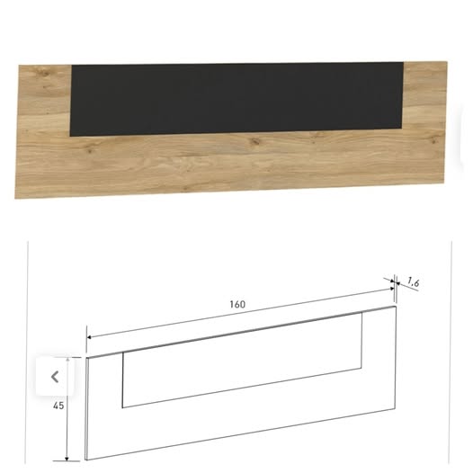CABECERO MATRIMONIO 160CM MOD: AURA 2025 (MAUVEL-NEGRO) *NUEVO*