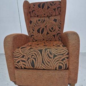 SILLON RELAX (TAPIZADO ESTAMPADO NARANJA)