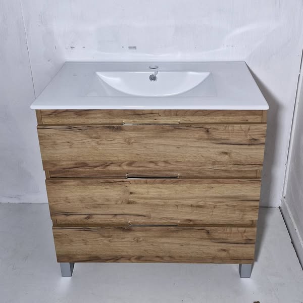 MUEBLE BAÑO + LAVABO (80X47X80) (COLOR: AMAZONAS CAMBRIA)