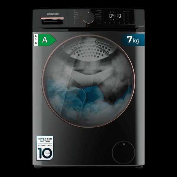 LAVADORA 7KG M:CECOTEC MOD:01922 (NEGRA) *NUEVA TARAS*