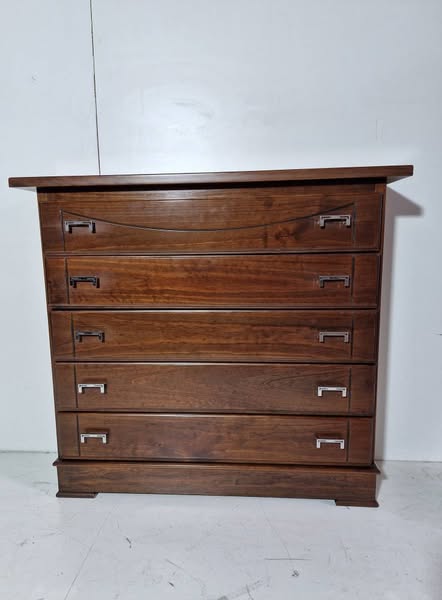 MUEBLE AUXILIAR / COMODIN 5C (105X28X95) (NOGAL OSC)