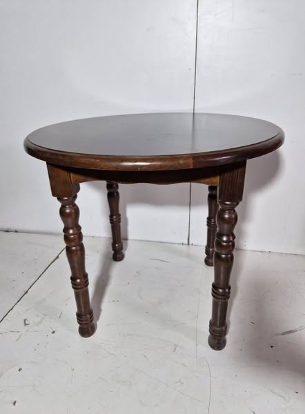 MESA CAMILLA 90CM D (80CM ALTO) (PROVENZAL NOGAL)