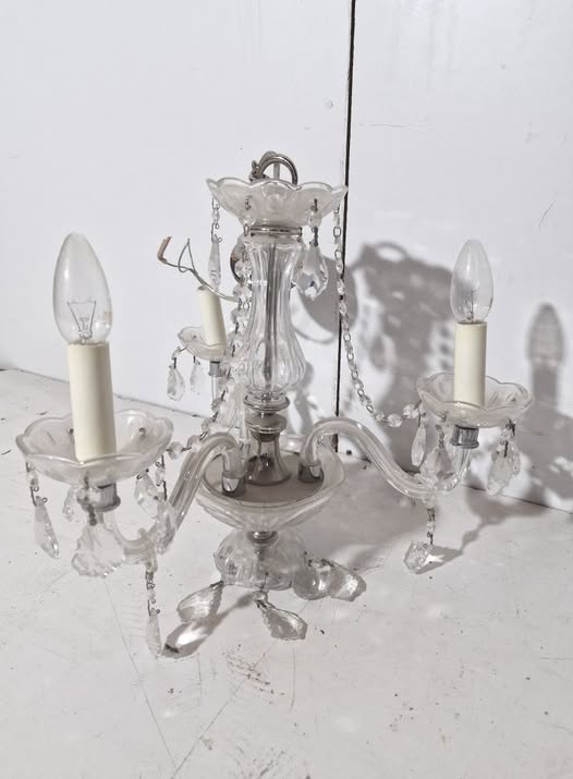 LAMPARA TECHO (CRISTAL) (3 BRAZOS)