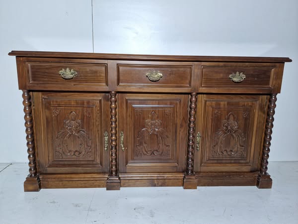 APARADOR 2C 3P (180X48X95) (RONDEÑO -NOGAL OSC)