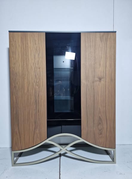 MUEBLE VAJILLERO (3P 1C) (110X42X140) (ROBLE / VERDE OSC) *NUEVO EXPOSICION*