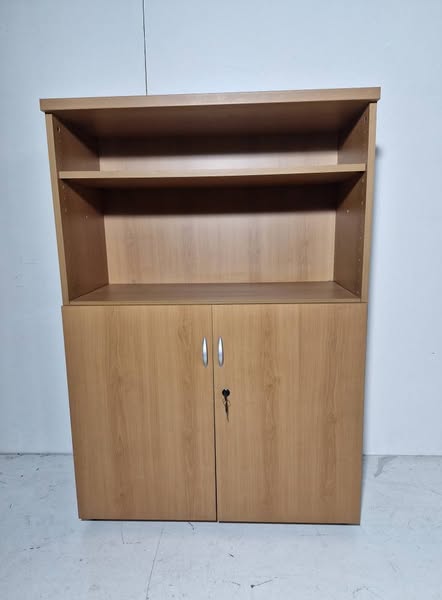 MUEBLE OFICINA 1BAZAR 2P (CEREZO) (90X43X131)