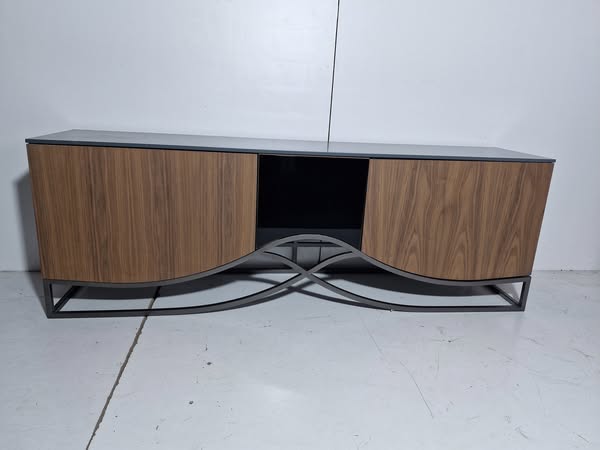 MUEBLE TV 2P 1C (190X42X65) (ROBLE / VERDE)