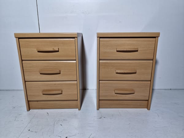 X2 MESITAS NOCHE 3C (42X40X60) (MELAMINA HAYA)
