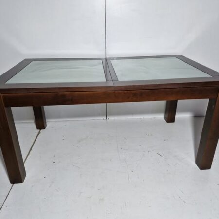 MESA COMEDOR (160X90) (77CM ALTO) (EXT +50CM) (NOGAL OSC)