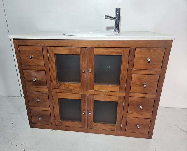 MUEBLE DE BAÑO 8C 4P (102X48X75) (CEREZO)