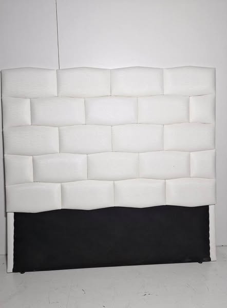 CABECERO (150CM) (TAPIZADO POLIPIEL PERLA) (Nº7)* NUEVO EXP*