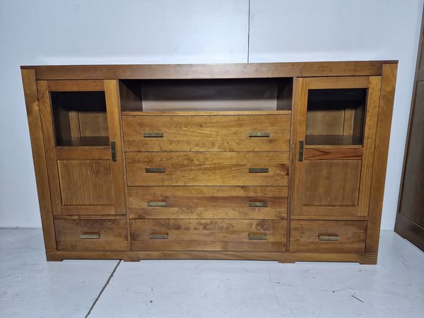 APARADOR 6C 2P 1H (185X42X108) (AVELLANA)
