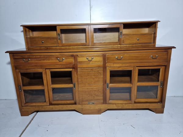 APARADOR 3P 5P CORRD. + SOBREMUEBLE (190X51X86/110) (AVELLANA)