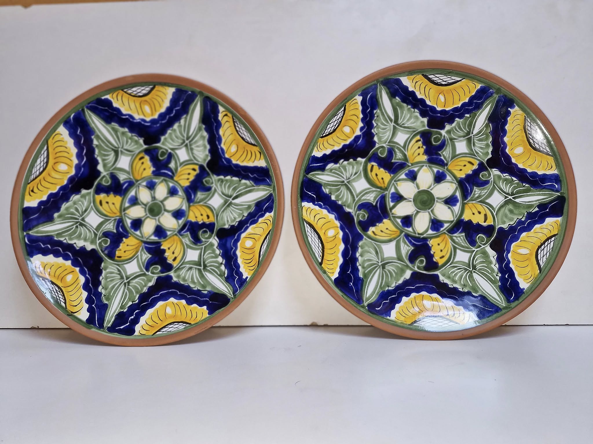 (DECORACION) X2 PLATOS DECORATIVOS PARED (29CM D) (PATIO)