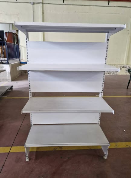 ESTANTERIA METALICA (100CM LINEAL) (50CM FONDO X 160CM ALTO) (BLANCA) (TIENDA)