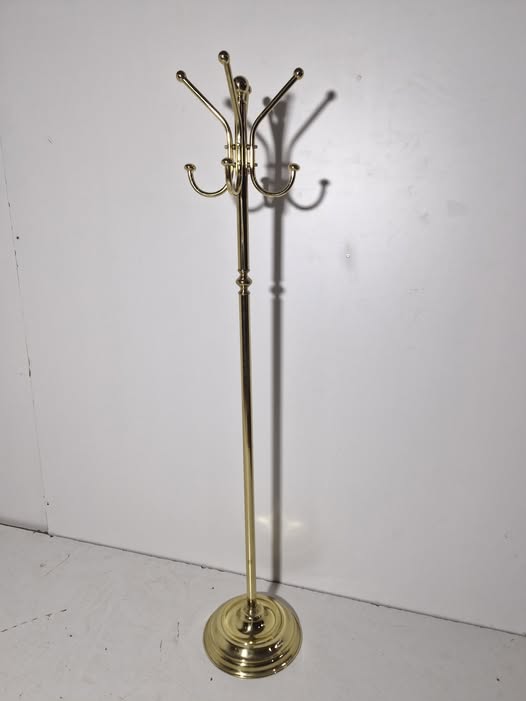 PERCHA / PERCHERO DE PIE (METAL DORADO)