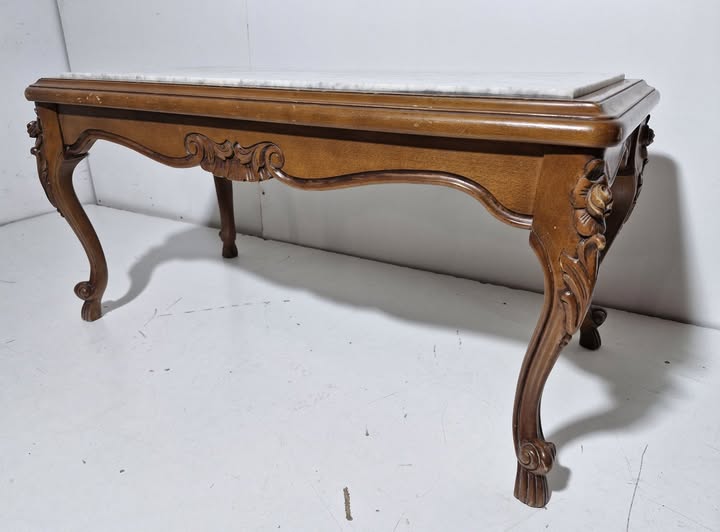 MESA CENTRO (100X50) (50CM ALTO) (CLASICA / TAPA MARMOL)