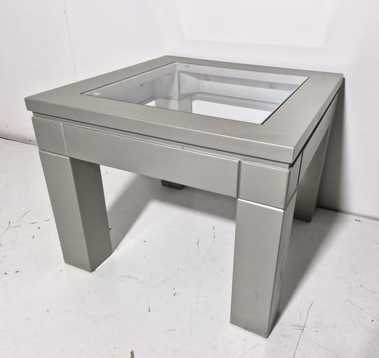 MESA CENTRO (60X60) (48CM ALTO) (PLATA)
