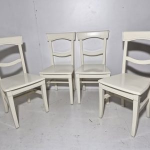 X4 SILLAS COMEDOR (MADERA) (BLANCA)