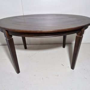 MESA COMEDOR OVALADA (150X110) (77CM ALTO) (NOGAL OSC)