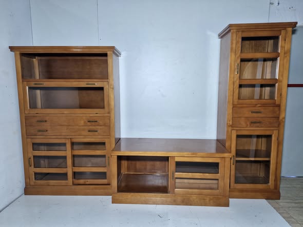 MODULAR DE SALON (3 PIEZAS) (300X59X190) PINO